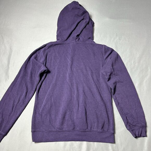 Nike Hoodie Women Medium Club Funnel Center Swoosh Purple Pullover - Picture 2 of 11